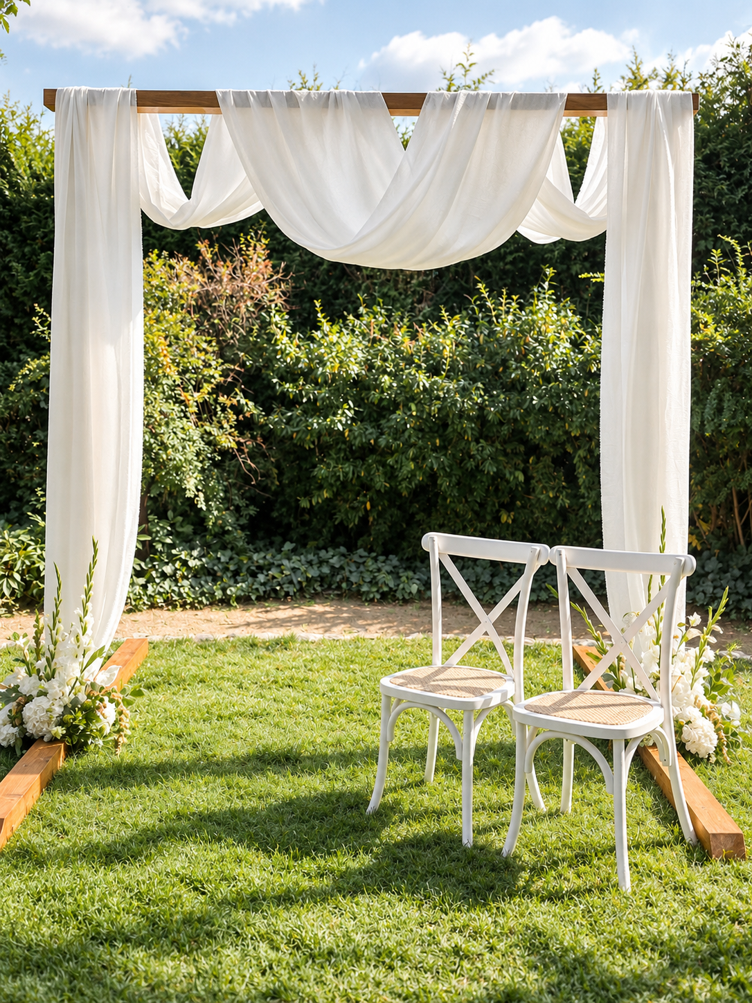 Wedding Arch aus Holz | 3 × 3 m