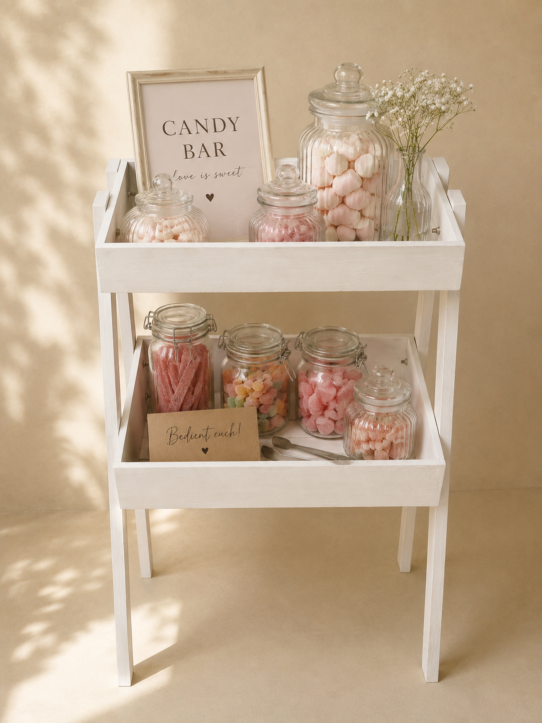 Dekoregal weiß | Candybar & Hochzeit
