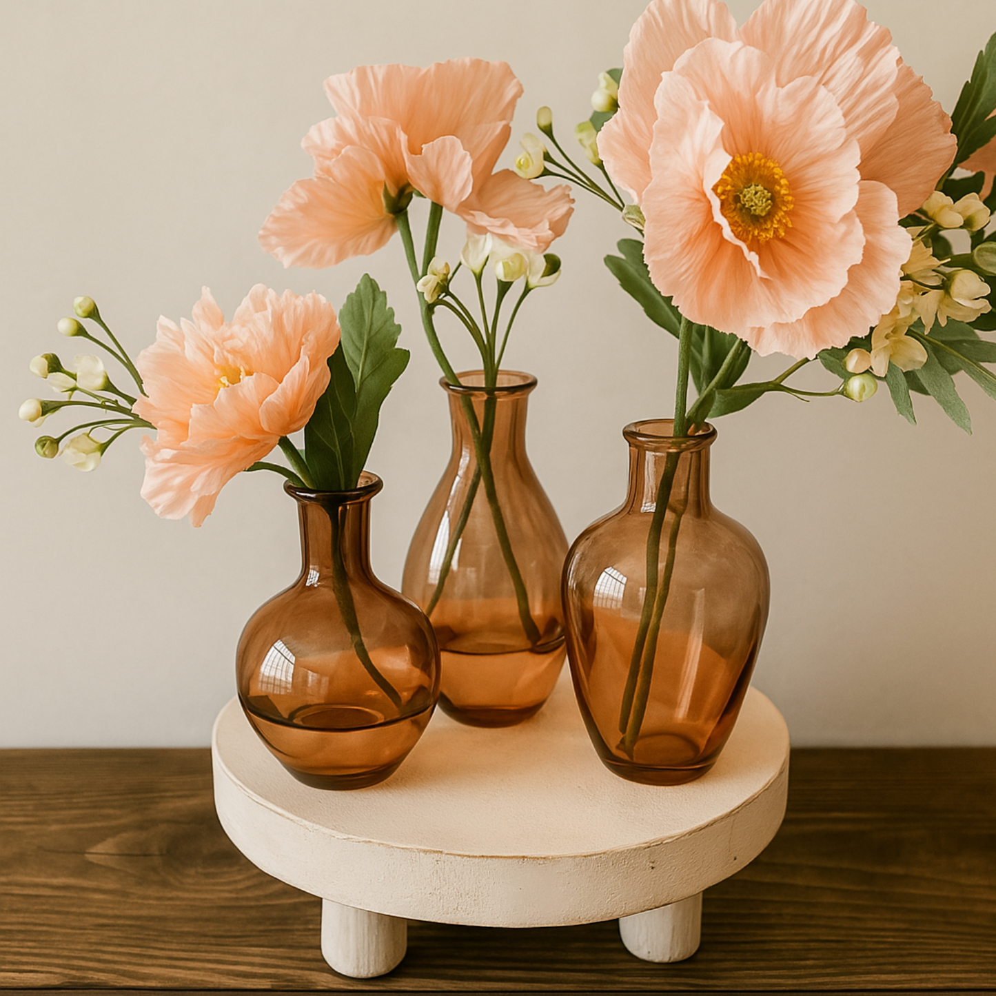 Vasenset in Bernstein – 3er Set