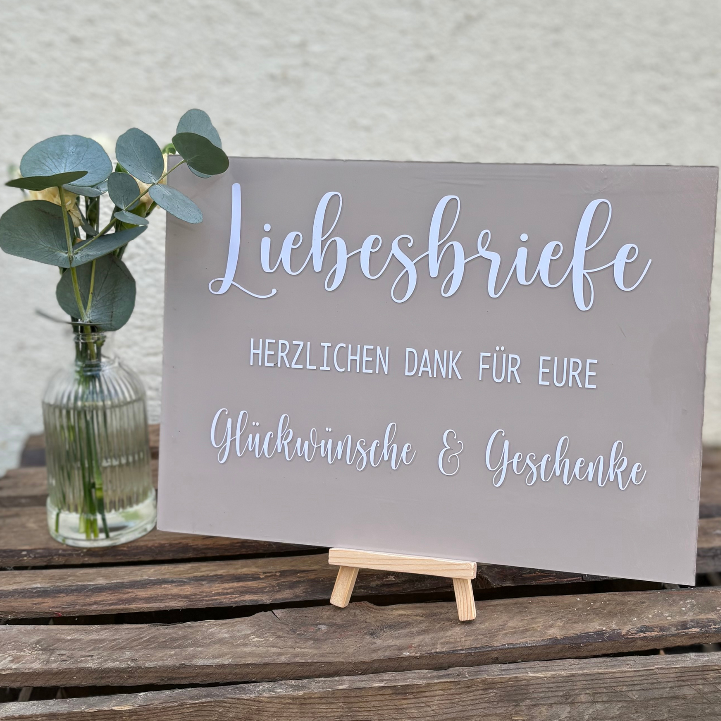 Schild- Liebesbriefe