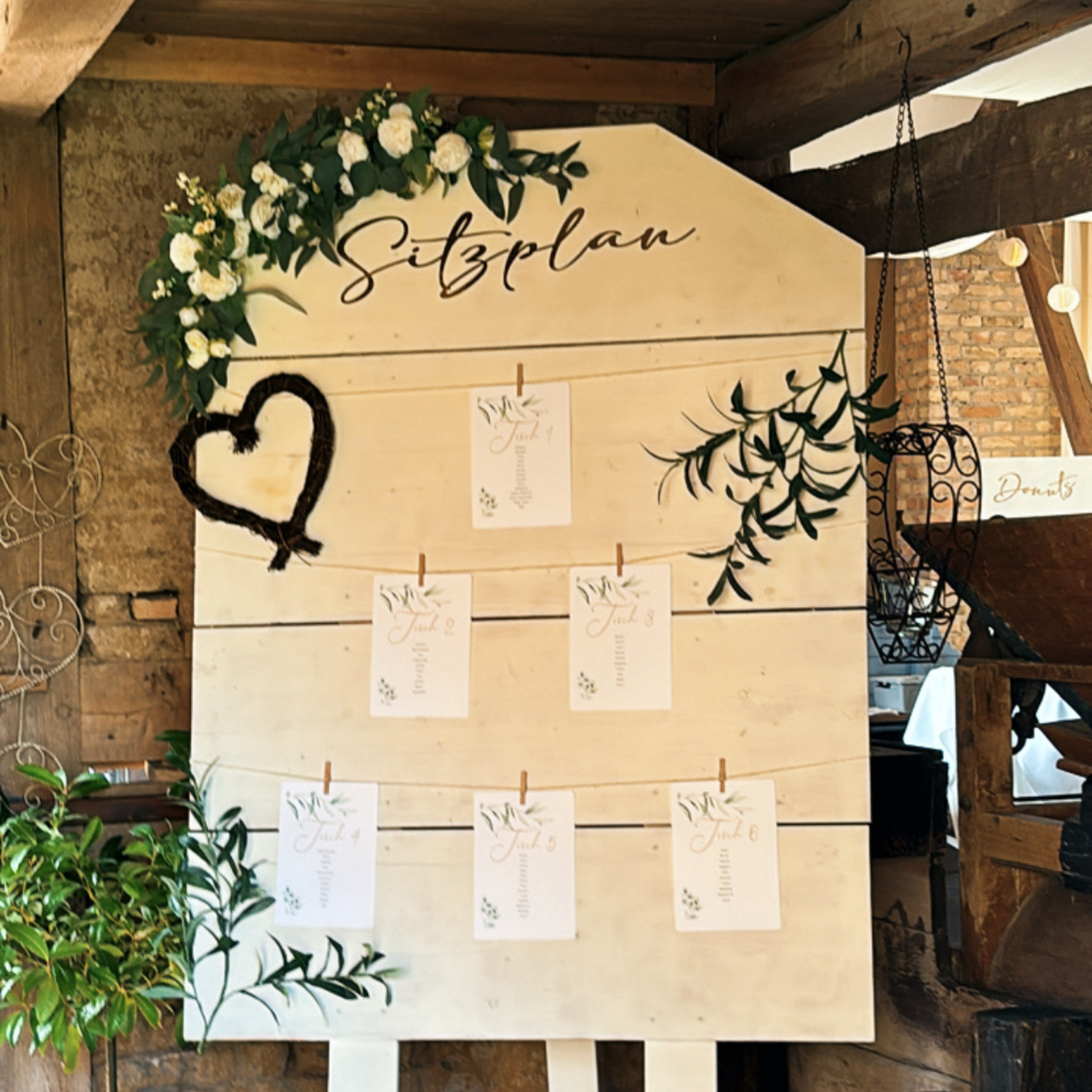 Sitzplan- Aufsteller