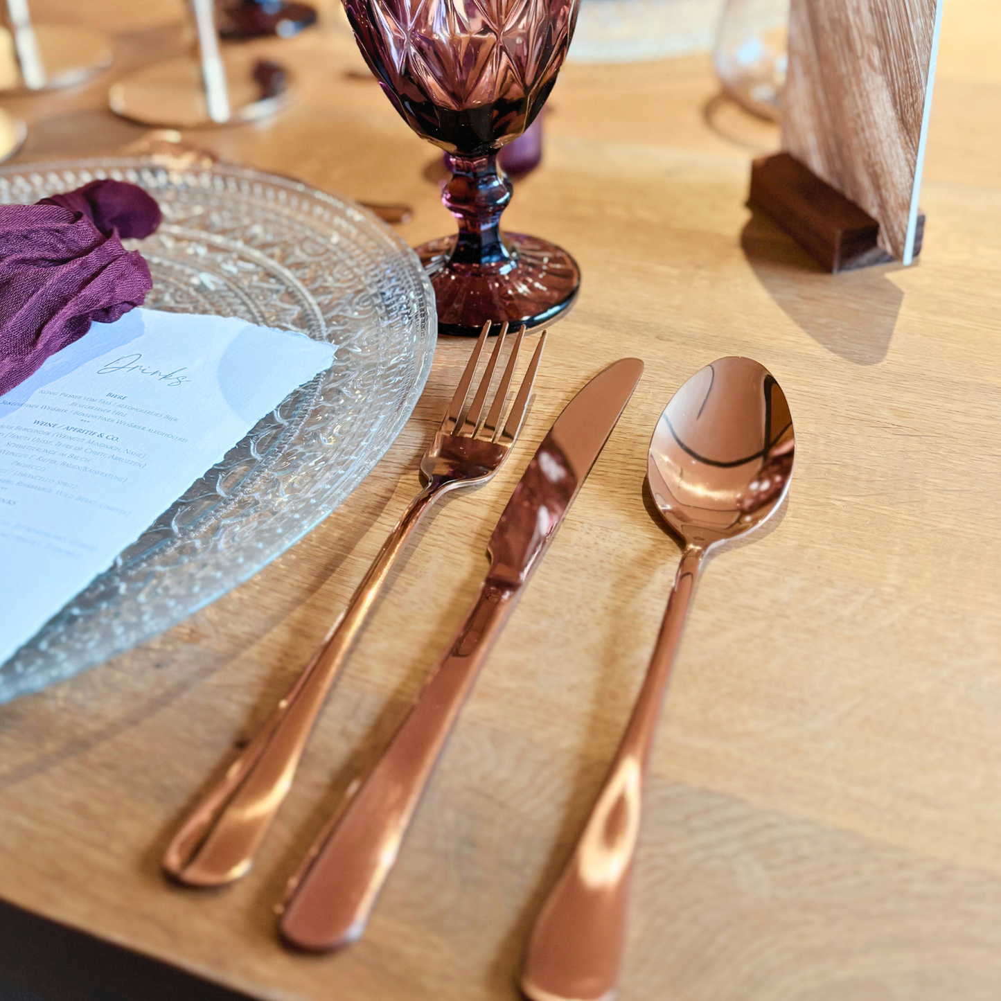 Besteck- Rosé