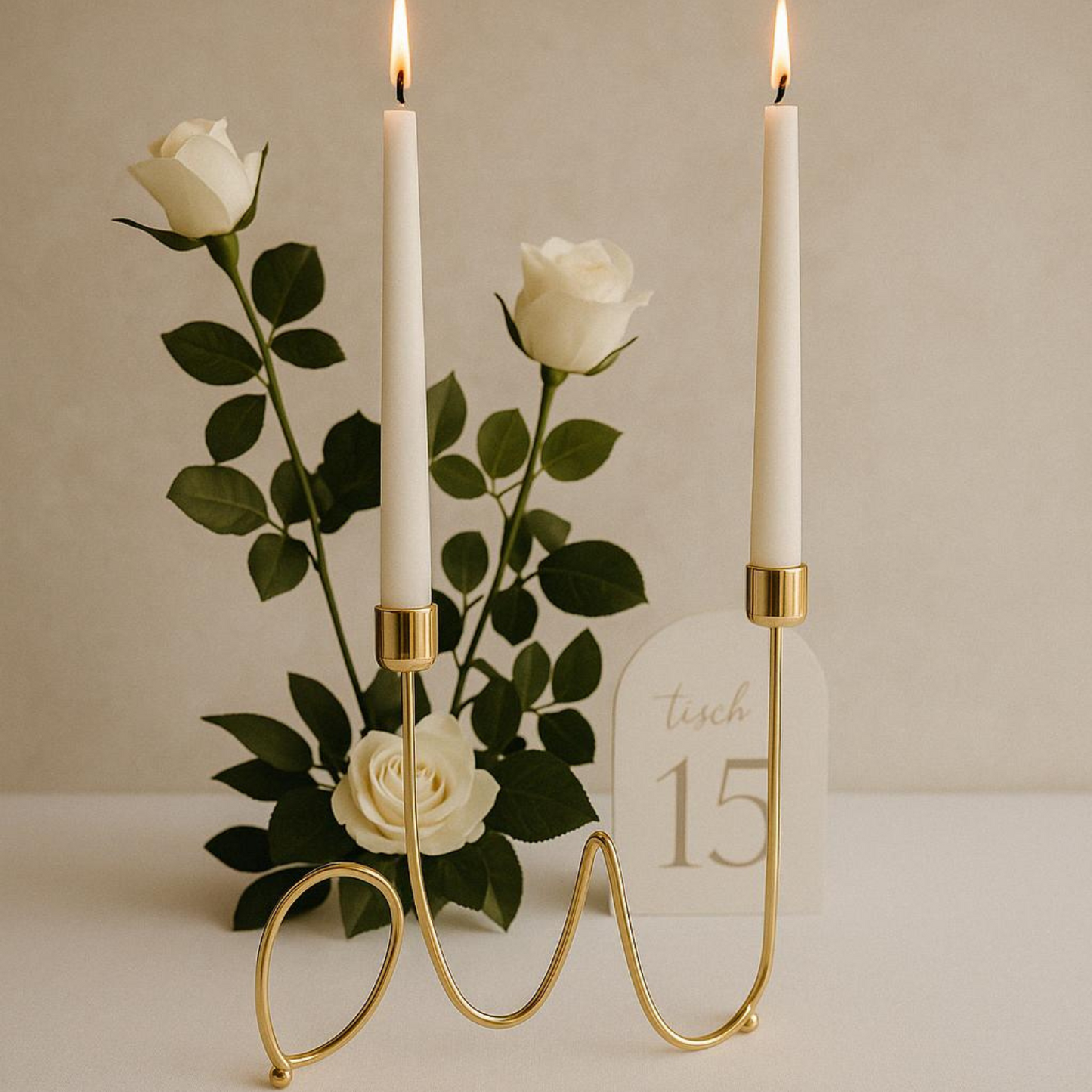 Kerzenständer- Wellenlicht