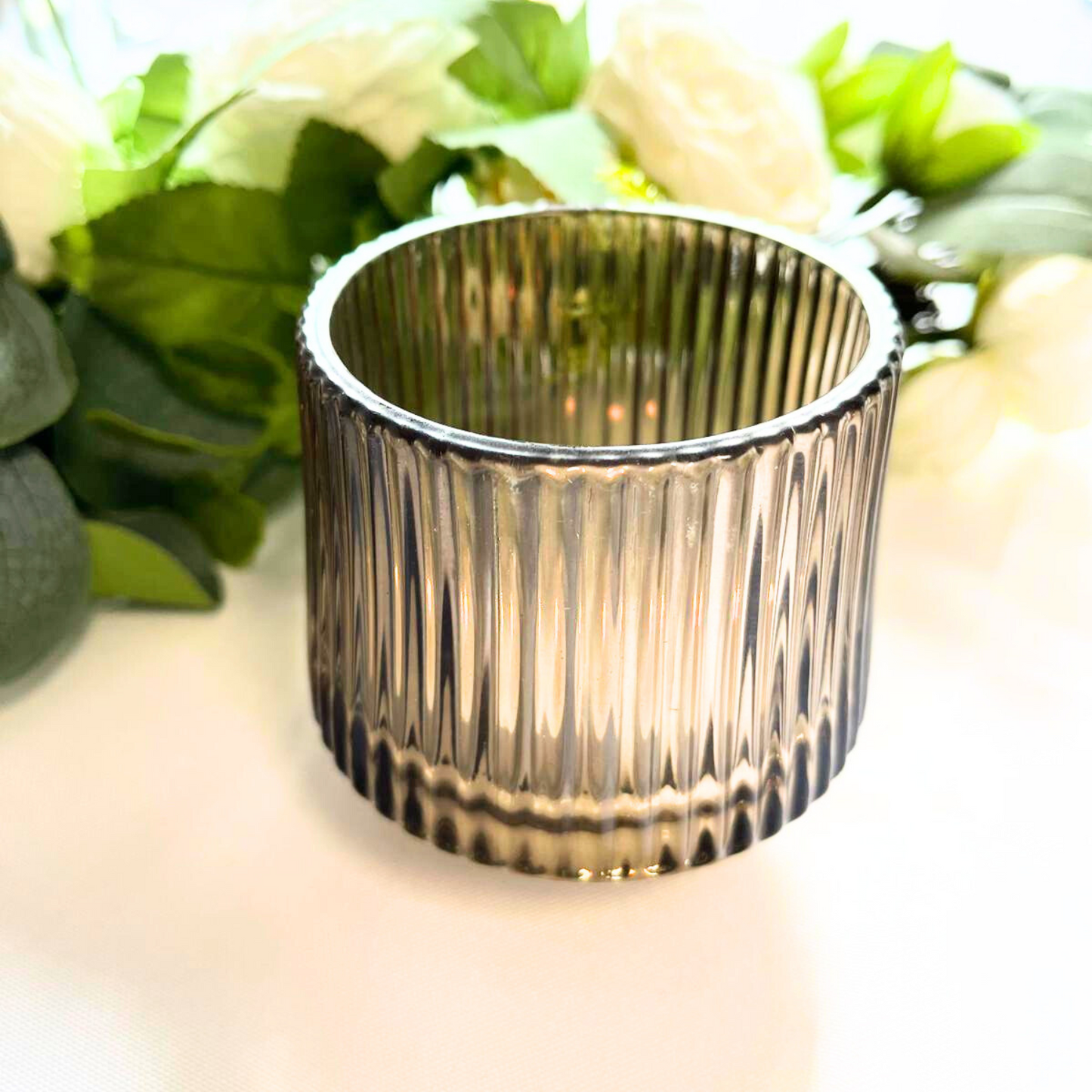 Teelichthalter- Beige