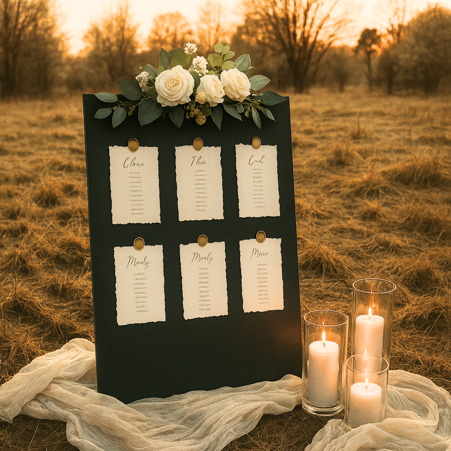 Vielseitige Kreidetafel – Sitzplan & Willkommensschild