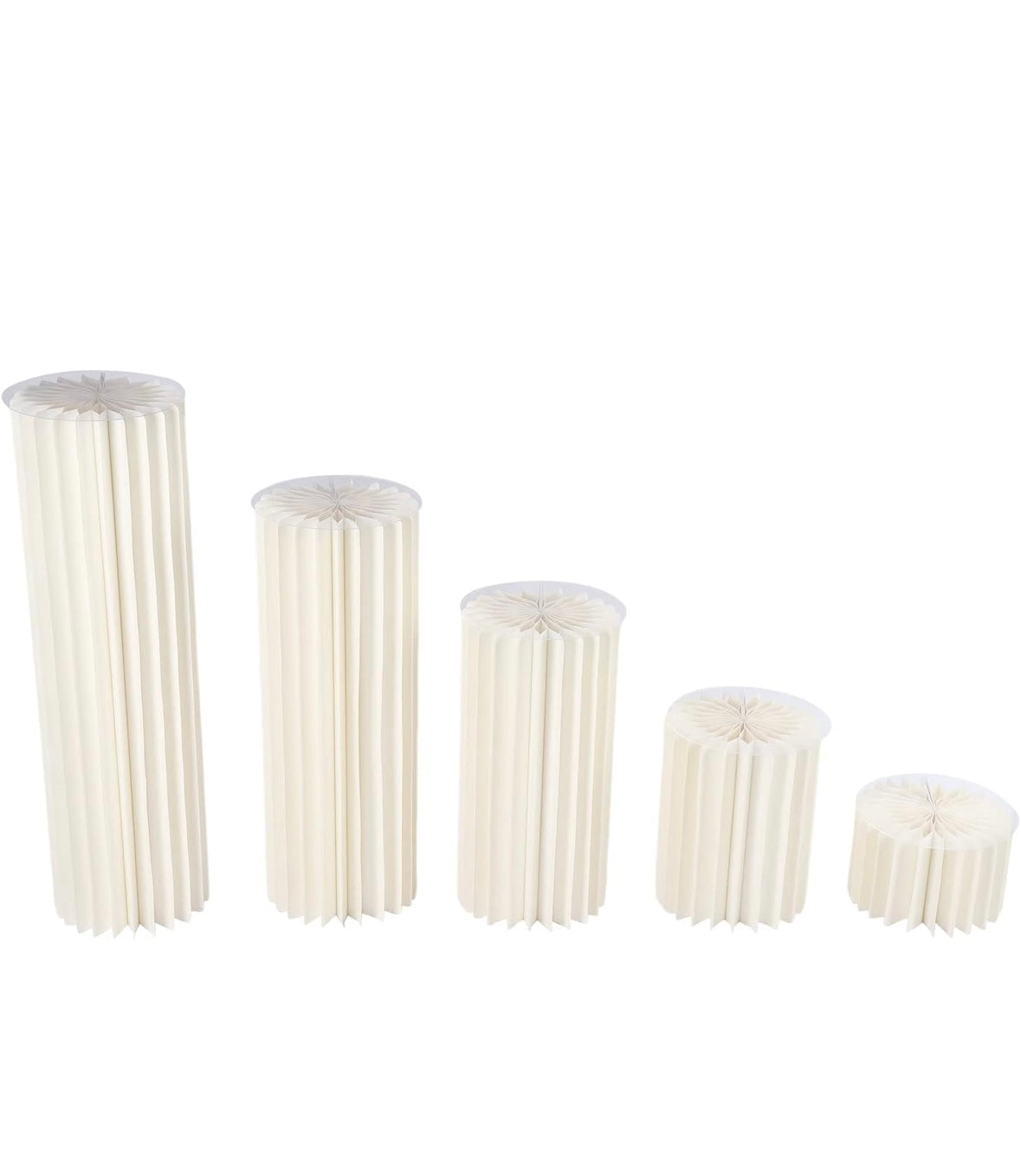 Dekosäulen aus Papier