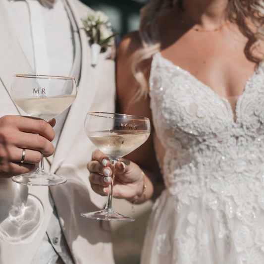 Mr. & Mrs. Champangergläser