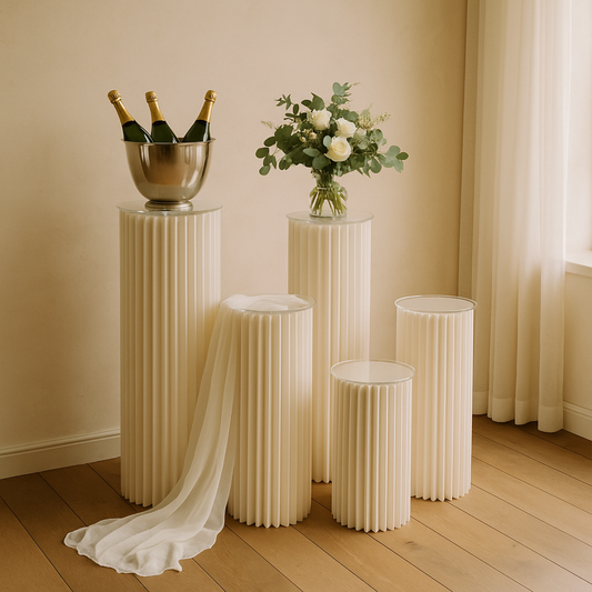 Dekosäulen aus Papier
