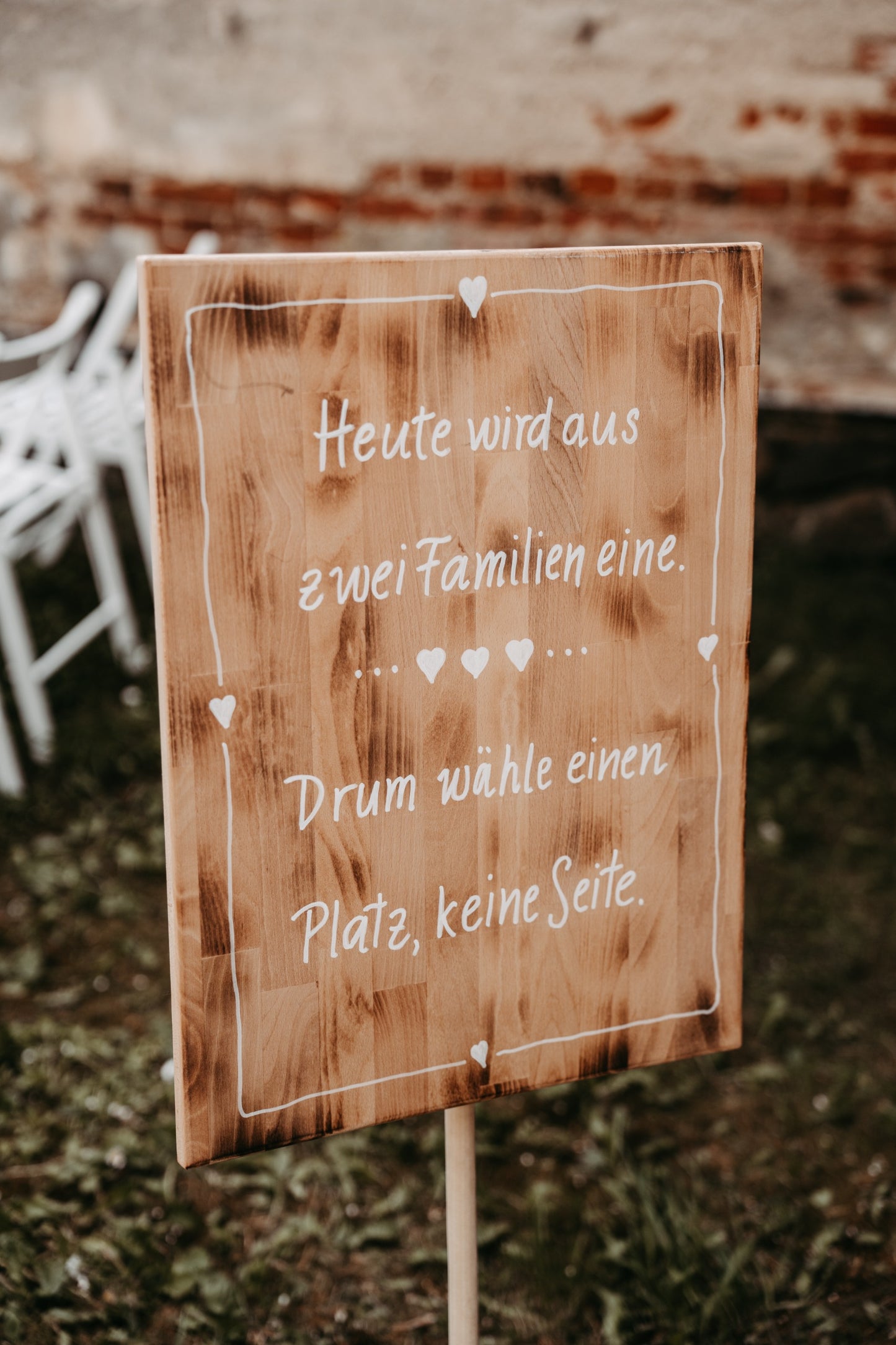 Holzschild - Familie
