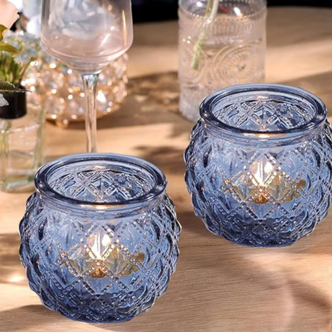 Teelichthalter - Blau