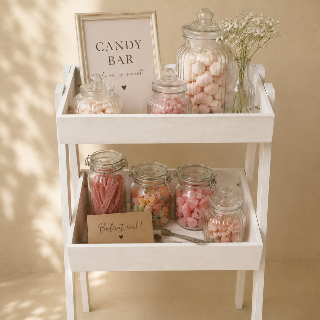 Dekoregal weiß | Candybar & Hochzeit