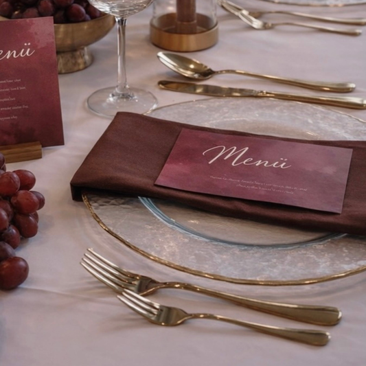 Leinenservietten glatt – Kaffee