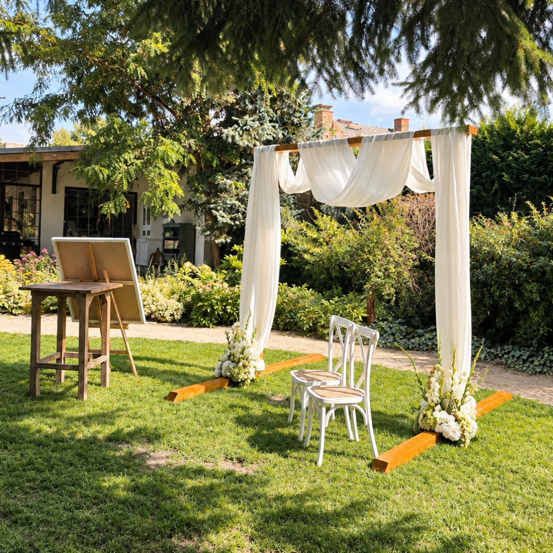 Wedding Arch aus Holz | 3 × 3 m